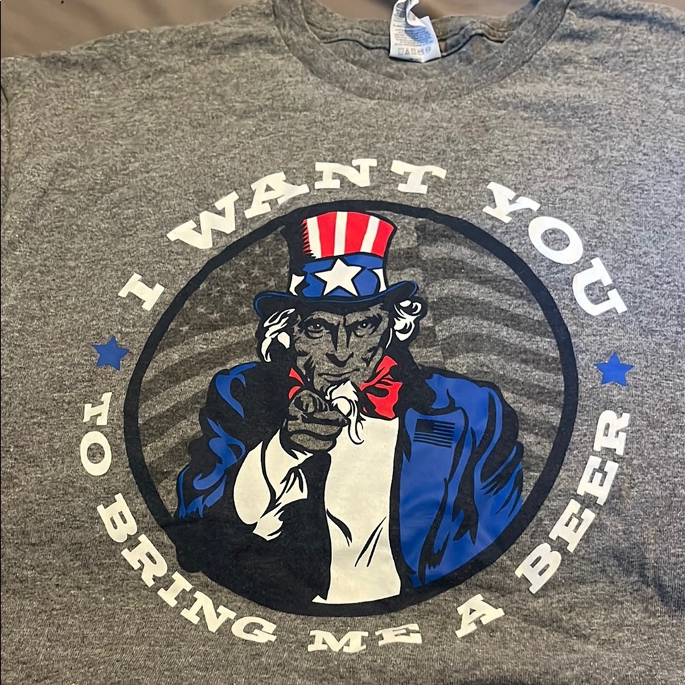 Delta Gray Patriotic Graphic Tee